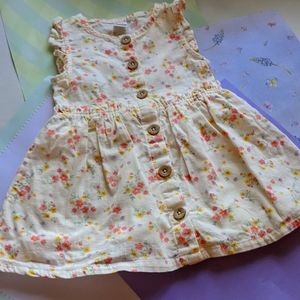 🌺9-12 months, LC Waikiki Baby Hawaiian floral print dress 100% cotton